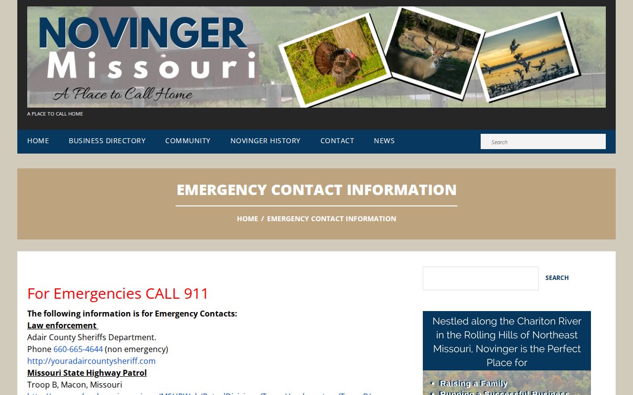 Adair County Sheriff routing contacts for Gibbs